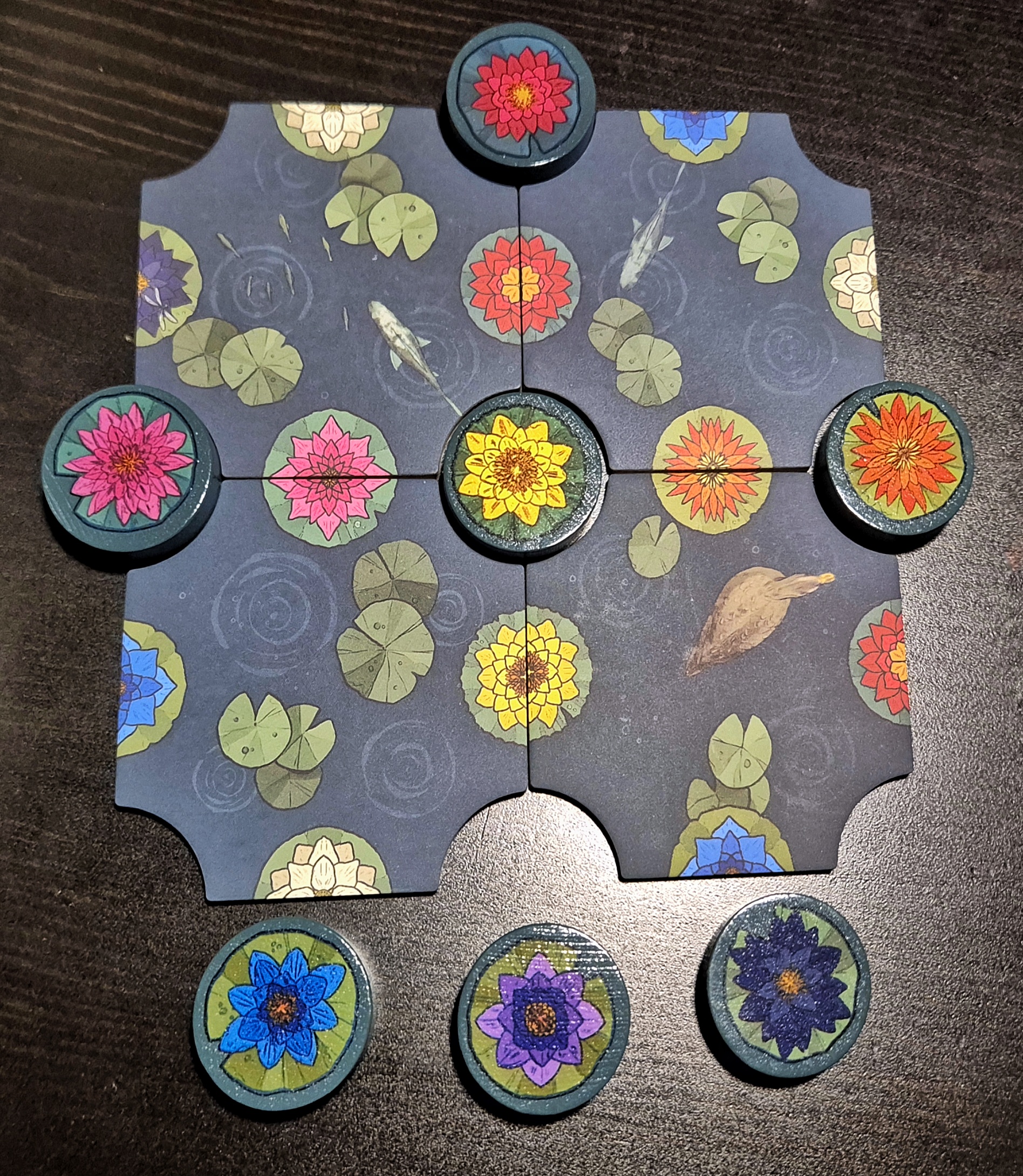 a_gentle_rain_detail Teichplättchen und Holzmarker