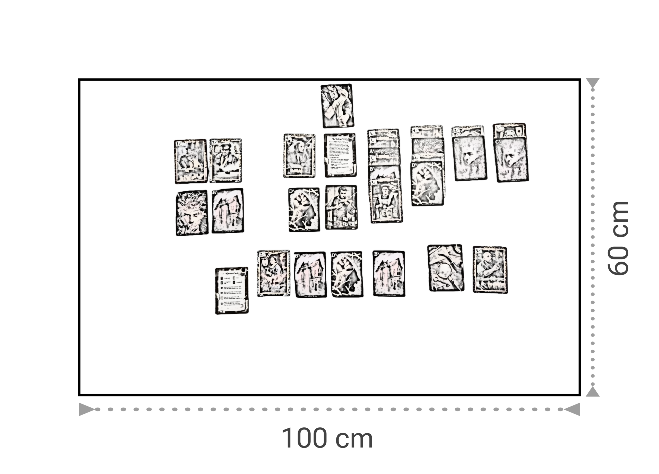 Sherlock_Solitaire_Table Platzbedarf "Sherlock Solitaire"