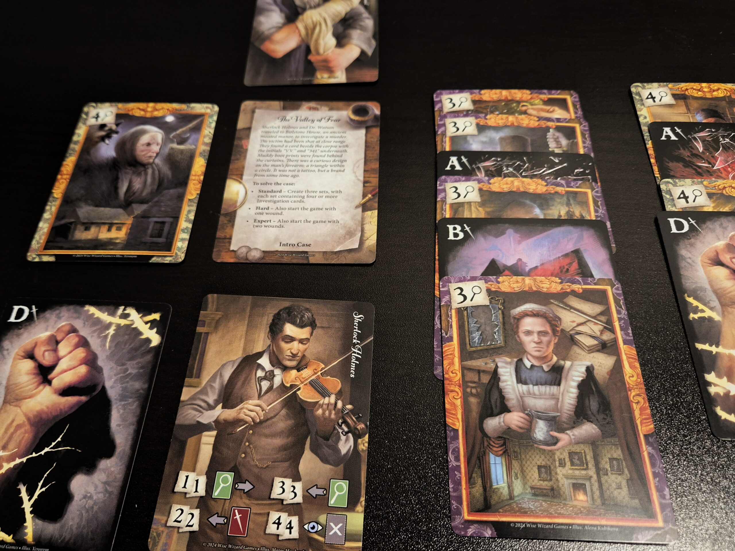 Sherlock_Solitaire_setup Spielaufbau "Sherlock Solitaire"